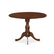 Pemberly Row 3-Piece Solid Wood Dining Set in Mahogany Finish