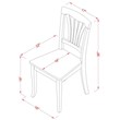Pemberly Row 5-Piece Wood Dining Set with Oak Chairs and Table Finish