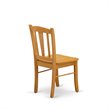 Pemberly Row 5-Pc Asian Solid Wood Dining Set in Oak Finish