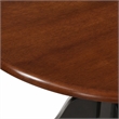 Pemberly Row 5-Piece Round Wood Dining Table Set in Black and Cherry