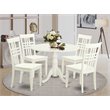 Pemberly Row 5-Piece Wood Dining Table Set in Linen White Finish