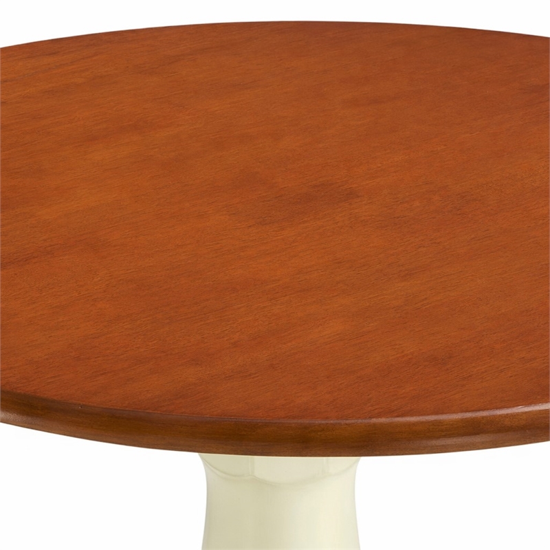 Pemberly Row 5-Piece Dining Set in Buttermilk Cherry Wood