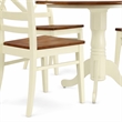 Pemberly Row 5-Piece Dining Set in Buttermilk Cherry Wood