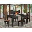 Pemberly Row 5-Piece Traditional Wood Dining Set in Black