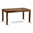 Pemberly Row Rubber Wood Dining Table in Mahogany Finish