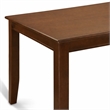 Pemberly Row Rubber Wood Dining Table in Mahogany Finish