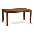 Pemberly Row Rubber Wood Dining Table in Mahogany Finish