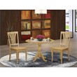 Pemberly Row 3-Piece Wood Dining Table Set with Oak Finish and Chairs