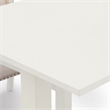 Pemberly Row 3-Piece Rubberwood Dining Table Set in Linen White Finish