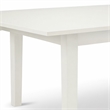 Pemberly Row 3-Piece Rubberwood Dining Table Set in Linen White Finish