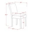 Pemberly Row 7-Piece Dining Set with Fabric Seats in Linen White