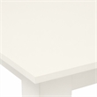 Pemberly Row 3-Piece White Wood Dining Set with Button Tufted Chairs