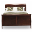 Pemberly Row Louis Philippe Wood Queen Bed in Walnut