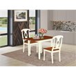 Pemberly Row 3-Piece Solid Wood Dining Set with Napoleon Back in Cherry