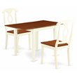 Pemberly Row 3-Piece Solid Wood Dining Set with Napoleon Back in Cherry