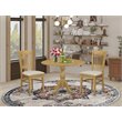 Pemberly Row 3-Piece Wood Dining Set with Drop Leaf Table in Oak