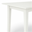 Pemberly Row Norfolk 3-Piece Wood Dining Set with Slatted Back in White