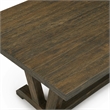 Pemberly Row V-Style 9-Piece Wood Dining Set in Distressed Jacobean