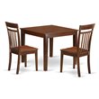 Pemberly Row 3-Piece Wood Dinette Set with Mahogany Finish