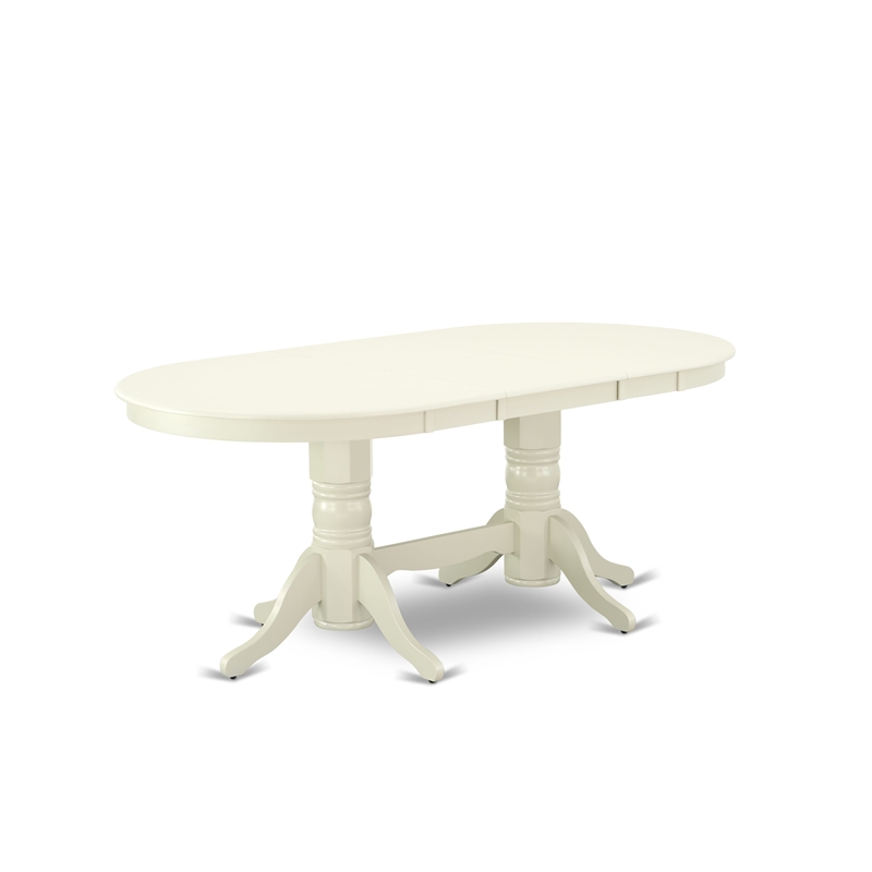 Pemberly Row 5-Piece Dining Set in Linen White/Platinum Gray