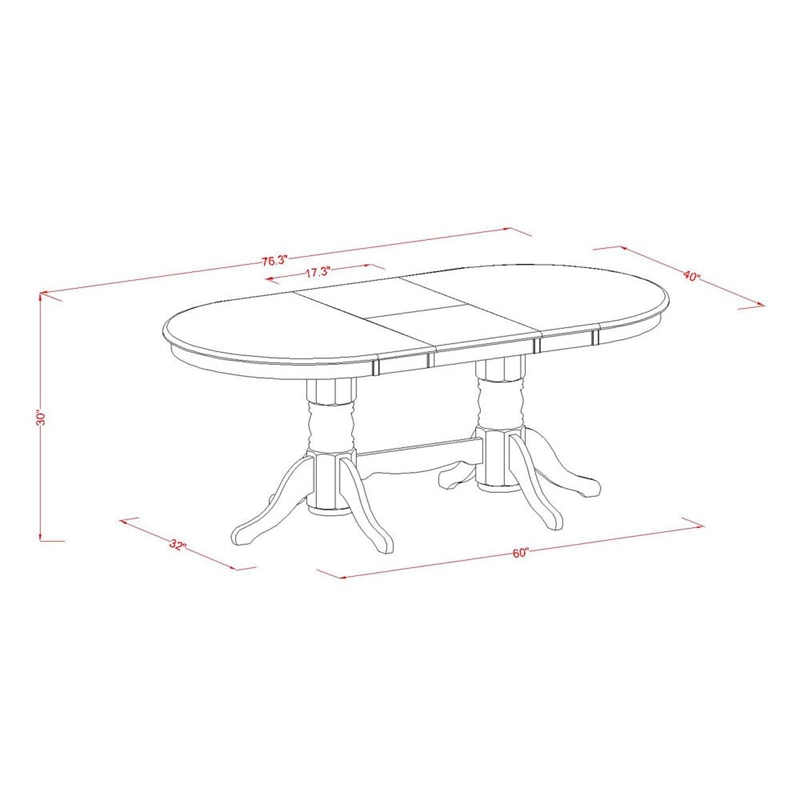 Pemberly Row 5-Piece Dining Set in Linen White/Platinum Gray