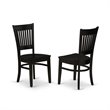 Pemberly Row 5-Piece Wood Dining Set with Round Table in Black