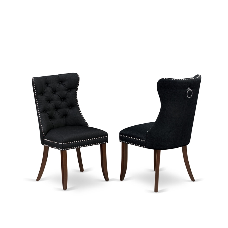 Pemberly Row 3-Piece Dining Room Set in Mahogany/Black