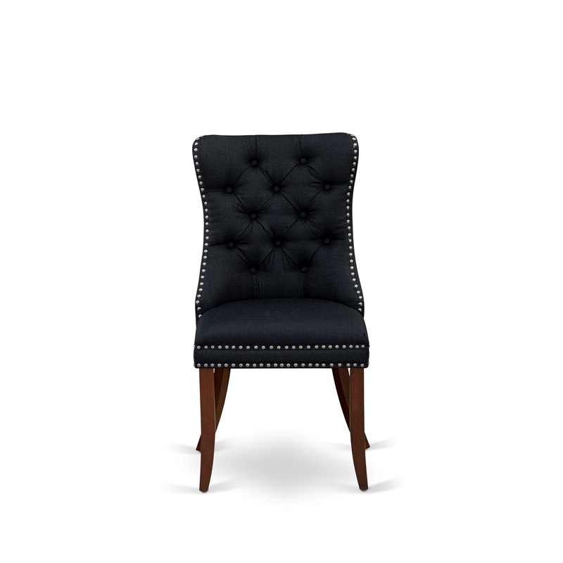 Pemberly Row 3-Piece Dining Room Set in Mahogany/Black