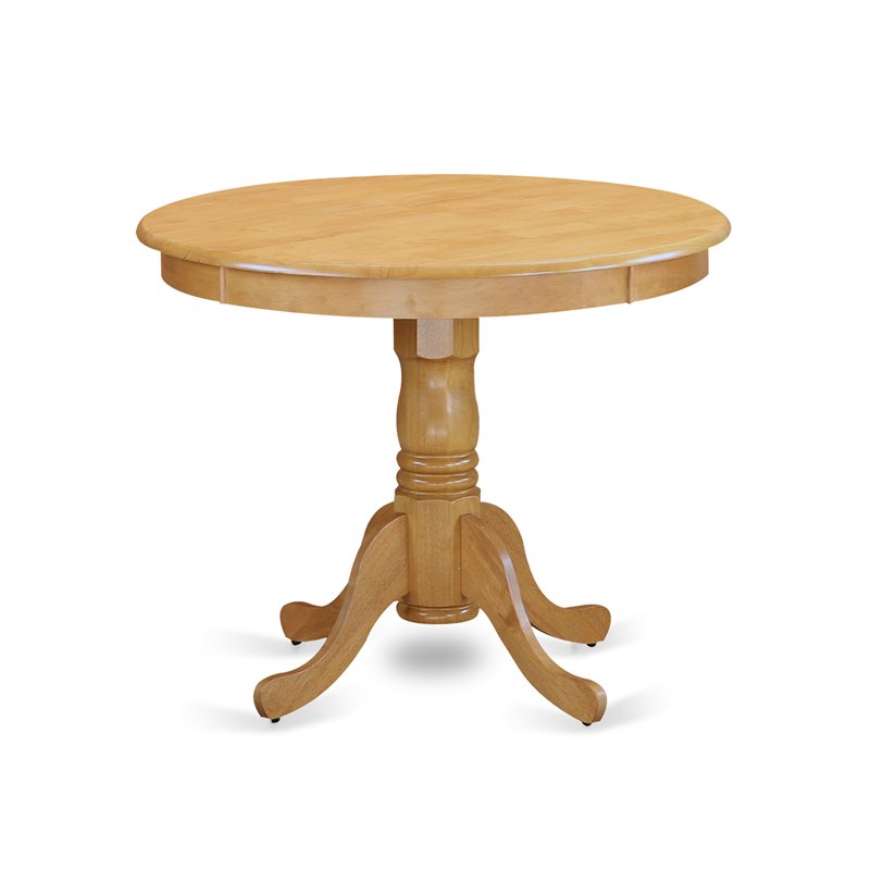 Pemberly Row 3-Piece Dining Table Set with Oak Finish Wood