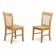Pemberly Row 3-Piece Dining Table Set with Oak Finish Wood