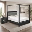 Pemberly Row 2-Piece Queen Bedroom Set in Brush Gray Finish