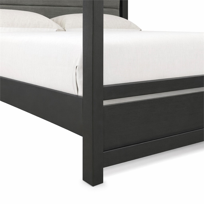Pemberly Row 2-Piece Queen Bedroom Set in Brush Gray Finish