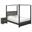 Pemberly Row 2-Piece Queen Bedroom Set in Brush Gray Finish