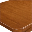 Pemberly Row Napoleon Wood Dining Table in Saddle Brown