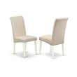 Pemberly Row 9-Piece Wood Dining Set in Cream with Linen White Base