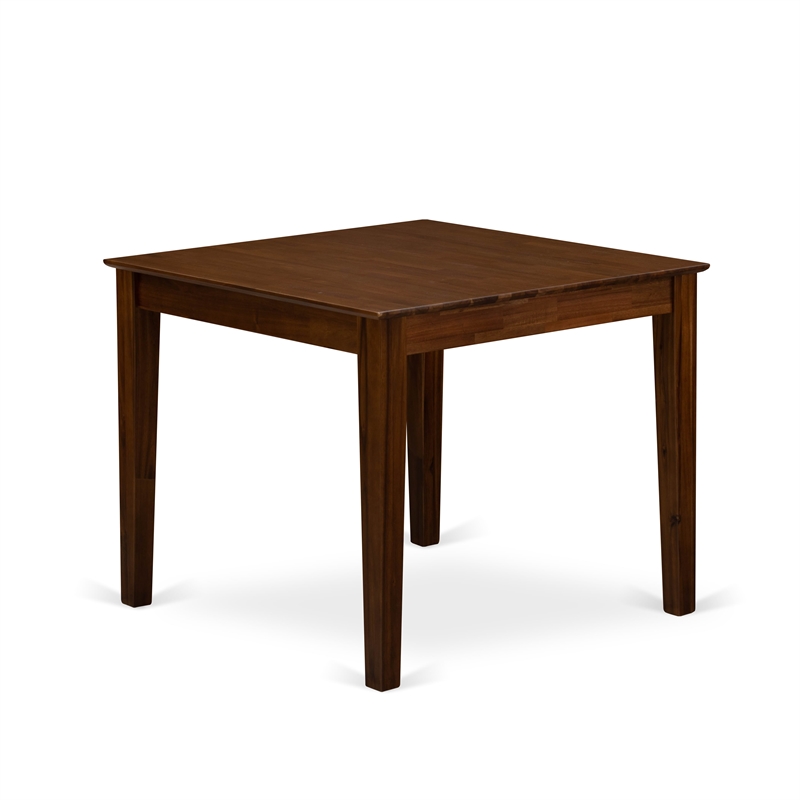 Pemberly Row 5-Piece Wood Dining Table Set in Antique Walnut/Light Gray