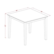 Pemberly Row 5-Piece Wood Dining Table Set in Antique Walnut/Light Gray