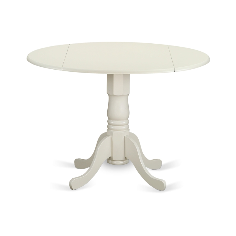 Pemberly Row 5-Piece Dining Set in Linen White and Platinum Gray