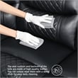 Pemberly Row Modern L-Shaped Manual Reclining Faux Leather Sofa in Black