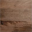 Pemberly Row Solid Wood and Brass Square Coffee Table in Dark Brown