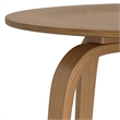 Pemberly Row 34 inch Wide Round Ash Wood Coffee Table in Natural