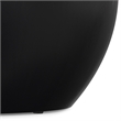 Pemberly Row 34 inch Wide Solid Mango Drum Coffee Table in Black
