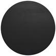 Pemberly Row 34 inch Wide Solid Mango Drum Coffee Table in Black