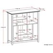 Pemberly Row Wood 8-Cube Multi-Size Bookcase in Hickory Brown