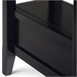 Pemberly Row Solid Wood Narrow End Table with Storage in Hickory Brown