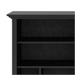 Pemberly Row Solid Wood 44 inch Transitional 8-Cube Bookcase in Black