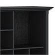 Pemberly Row Solid Wood 44 inch Transitional 8-Cube Bookcase in Black