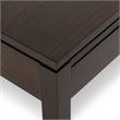 Pemberly Row Solid Wood Coffee Table with Drawers in Mahogany Brown