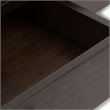 Pemberly Row Solid Wood Coffee Table with Drawers in Mahogany Brown
