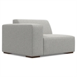 Pemberly Row Corner Sectional Modular Sofa in Pale Gray Performance Fabric